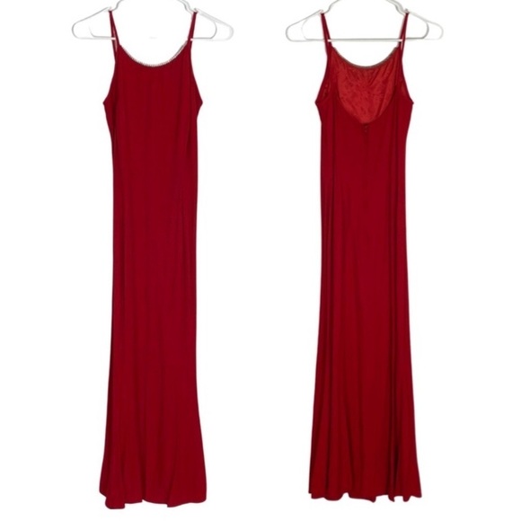 Gunne Sax Dress Size XS Small Vintage 90s Jessica McClintock Red Prom Dress - Picture 5 of 15